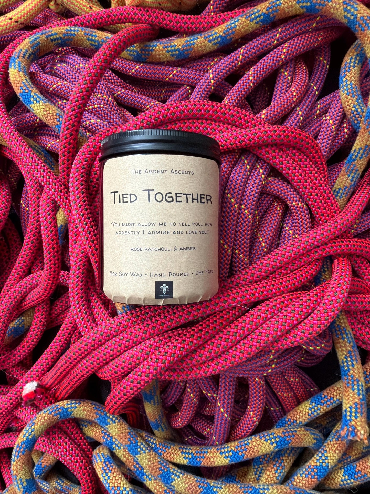 Pride & Prejudice Climbing Candle – Ardent Ascents Literary Romance for Rock Climbers