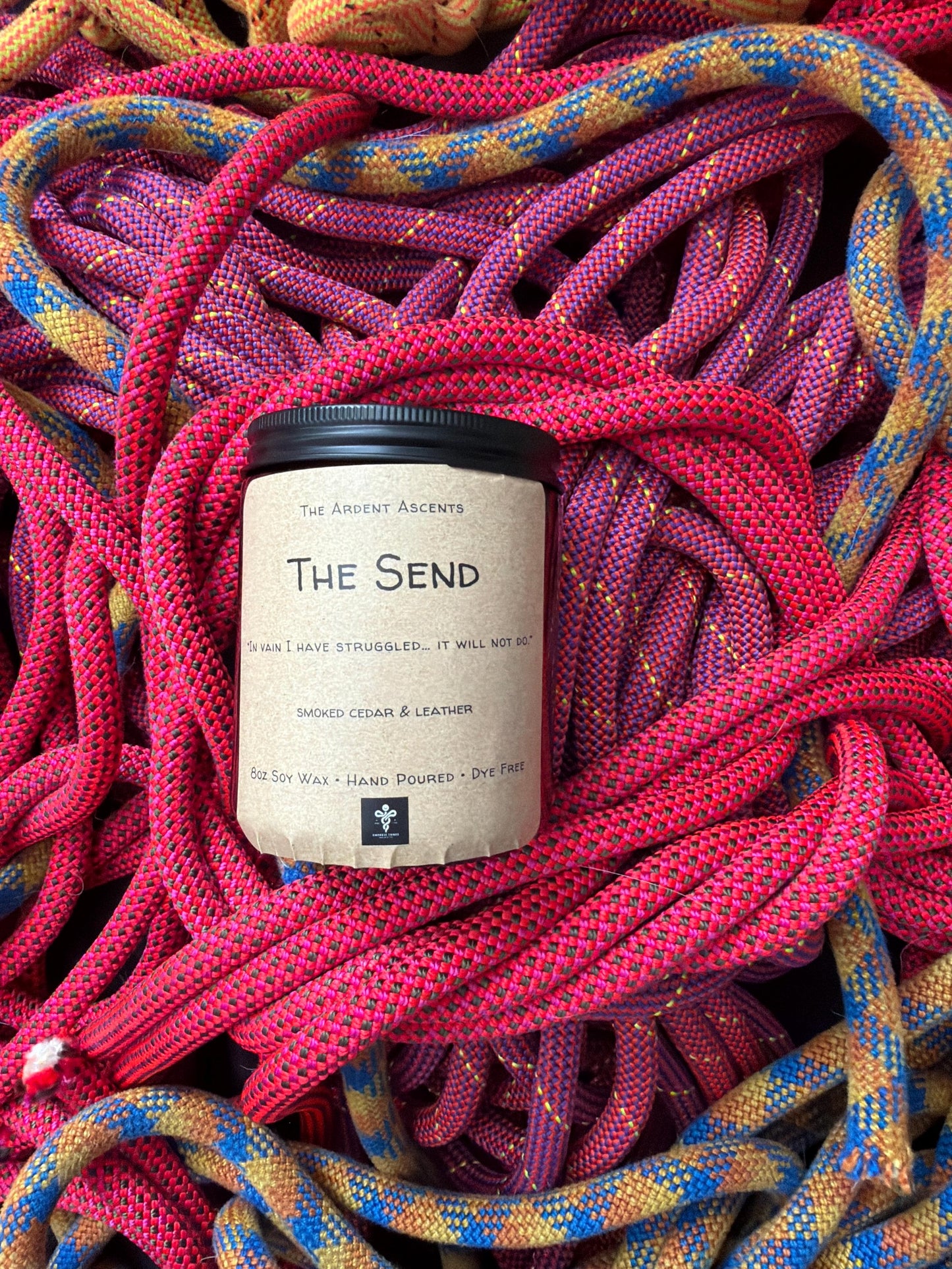 Pride & Prejudice Climbing Candle – Ardent Ascents Literary Romance for Rock Climbers