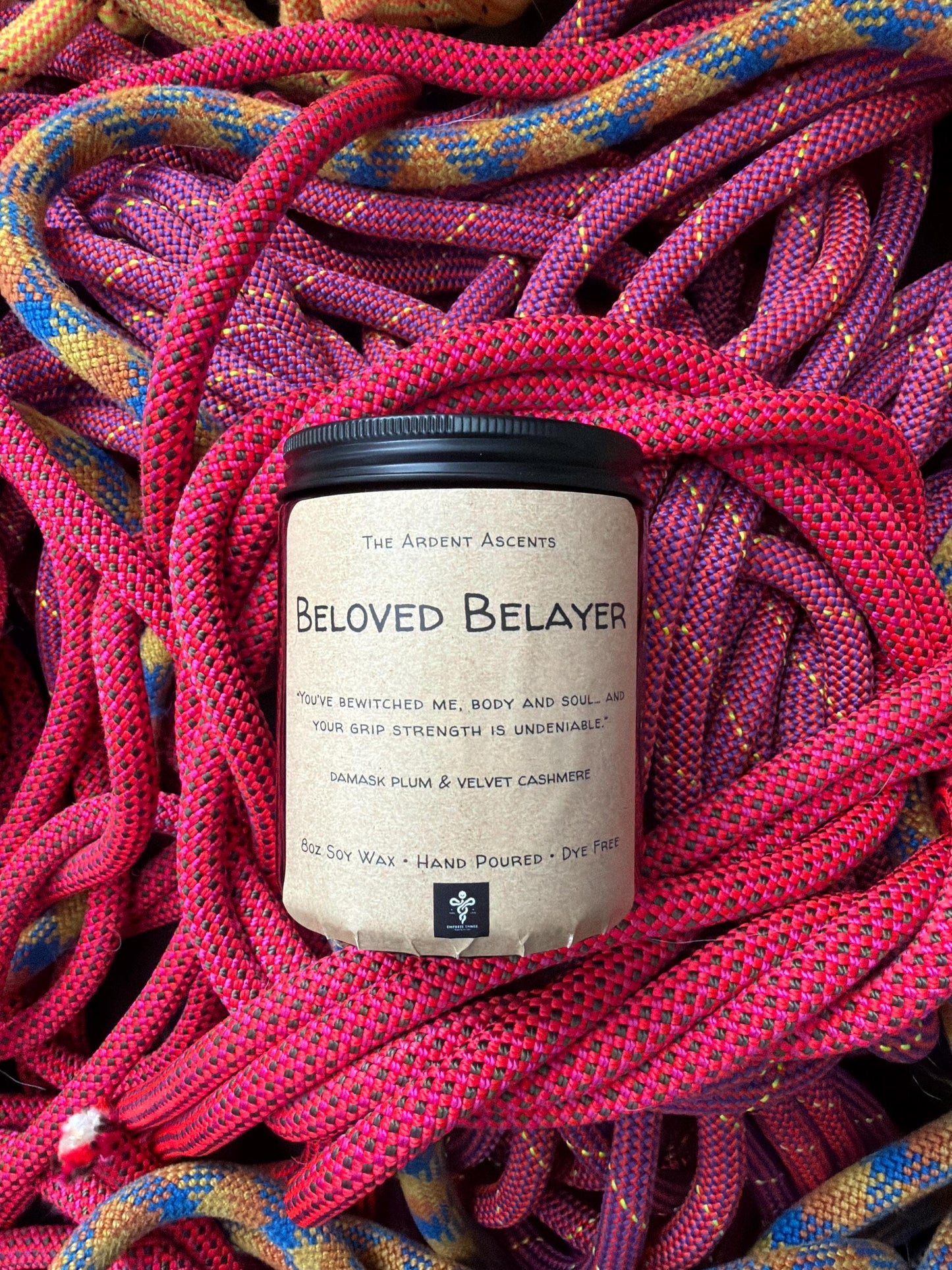 Pride & Prejudice Climbing Candle – Ardent Ascents Literary Romance for Rock Climbers