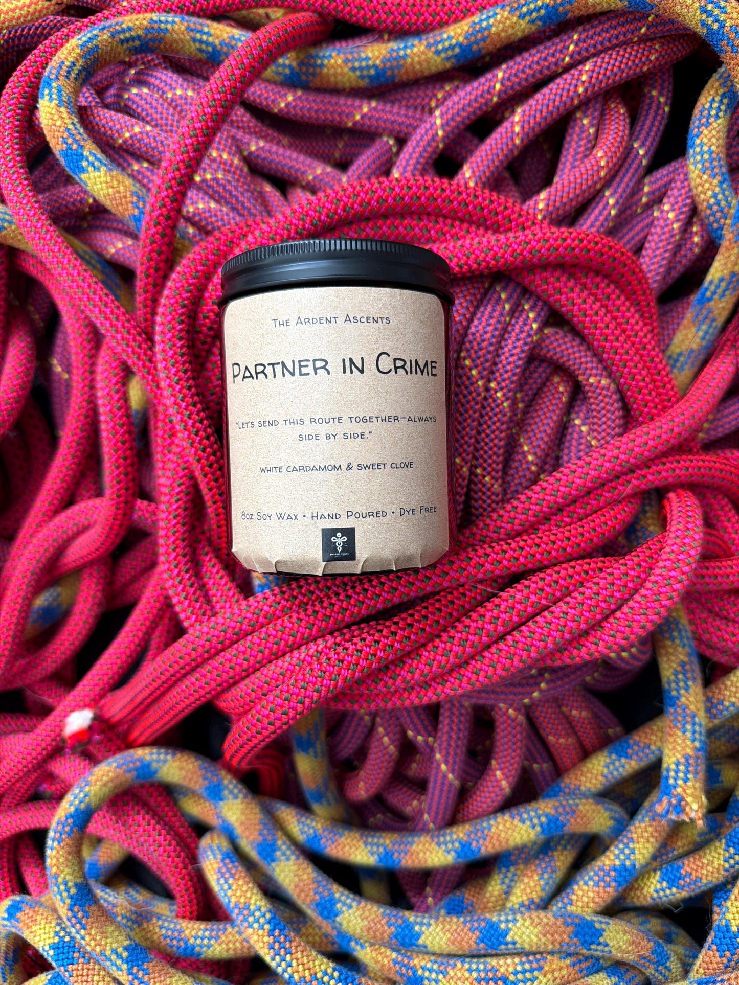 Pride & Prejudice Climbing Candle – Ardent Ascents Literary Romance for Rock Climbers