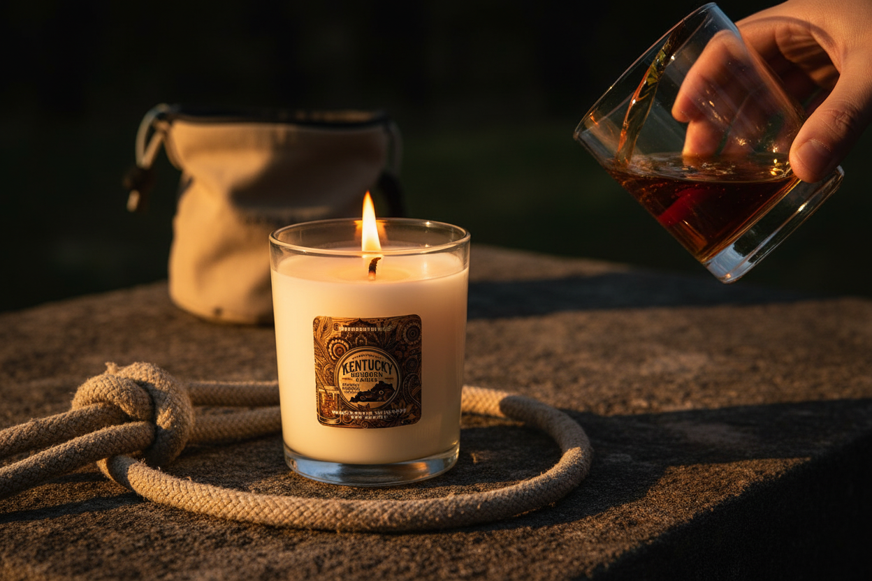 The Perfect Post-Send Bourbon Candle Moment