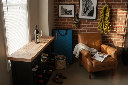 Wine Rack with Tabletop Climber Lifestyle